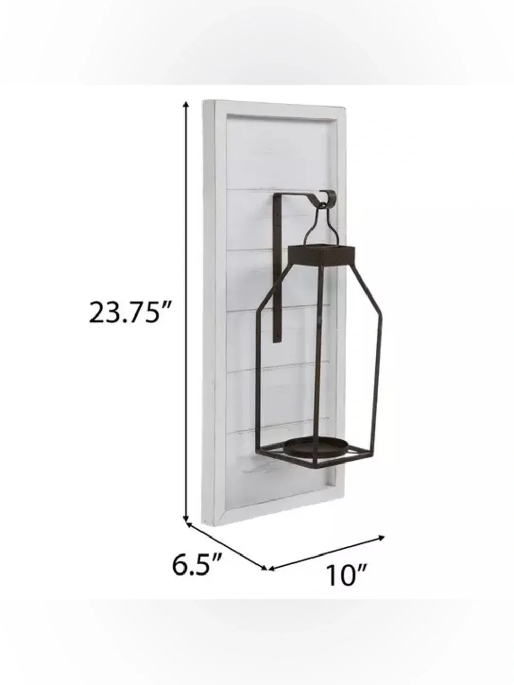 Lantern Shiplap Wood Wall Sconce